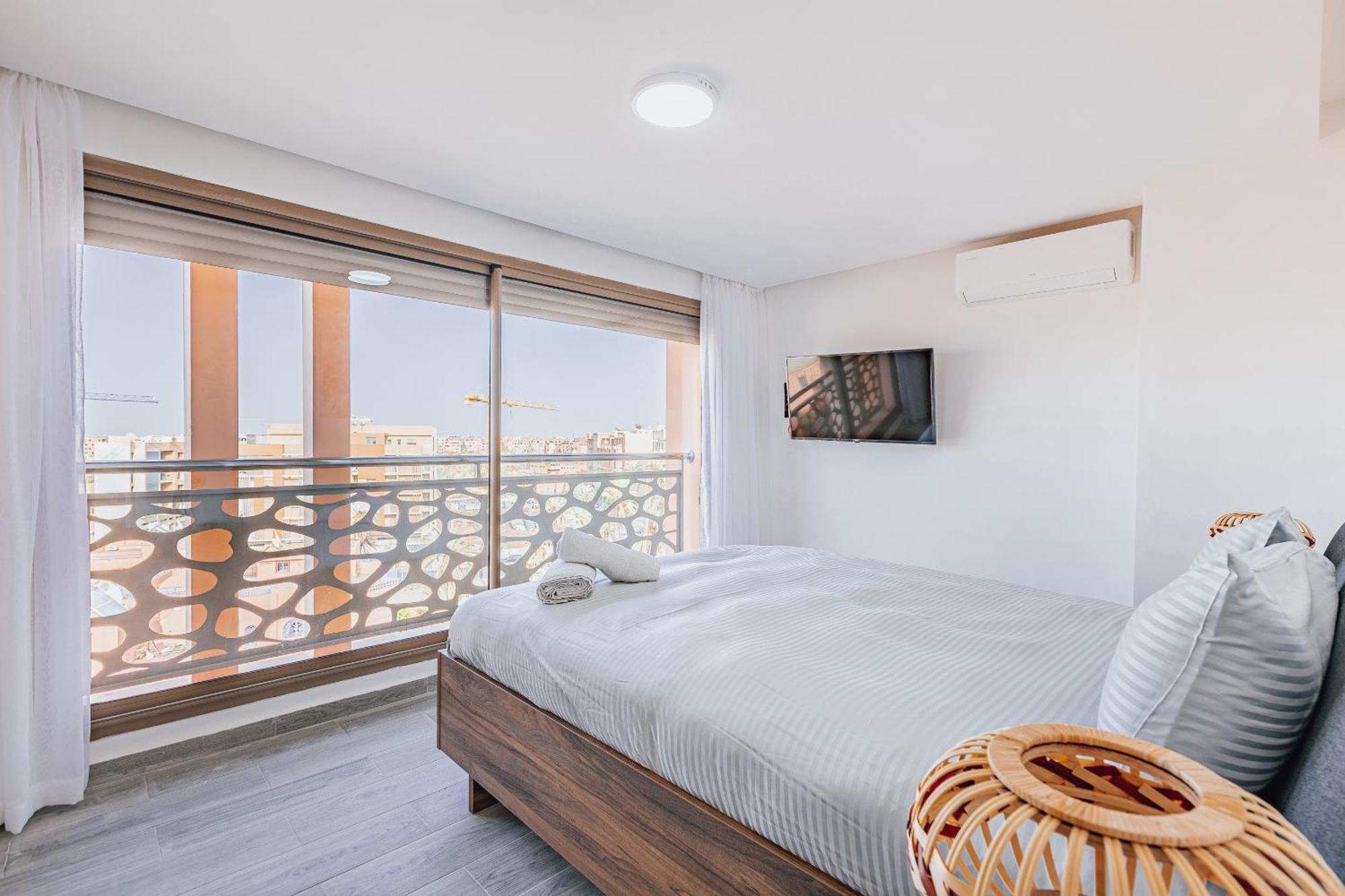 Migdal Gueliz Apart Hotel Marrakesz Zewnętrze zdjęcie